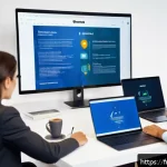 정보보안 자격증을 활용한 스타트업 취업 후기 - A modern French startup office environment featuring a diverse team of young professionals collabora...